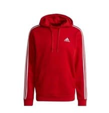 Image of ADIDAS Men's hoodie Fleece sweatshirt red Size Small Sportswear Athleisure