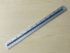 Image of 6" 150mm 12" 300mm 24" 600mm 40" 1M Stainless Steel Ruler Imperial Metric