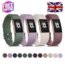 Image of For Fitbit Charge 2 Strap Replacement Silicone Wristband Band Watch Wrist Straps