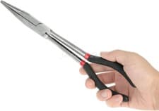 Image of 11" Long 275mm Straight Nose , Extra Long Reach Needle Nose Pliers With Grip