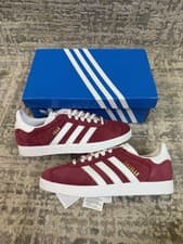 Image of Size 3.5 - Adidas Originals Gazelle Burgandy White B41645