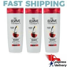 Image of ⭐FAST SHIPPING⭐ 3X L'Oreal Paris Elvive Total Repair 5 Repairing Shampoo 400 ml
