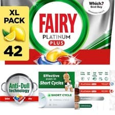 Image of 84 Pack Platinum Plus Dishwasher Tablets - Streak-Free Cleaning, Easy Use