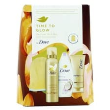 Image of Dove Time to Glow Gradual Self Tan Gift Collection, 4 Piece Set
