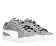 Image of Mens Puma Smash Vulcanised V3 Low Trainers Shoes Grey Vulcan UK 7-11