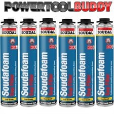 Image of Soudal Professional Gun Grade Expanding Foam Gap Filler DuraValve 750ml Box Of 6
