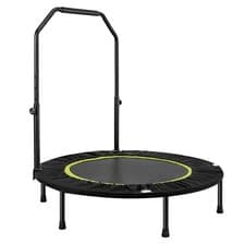Image of Foldable Fitness Trampoline Rebounder Indoor/Outdoor Fitness Body Exercise