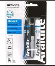 Image of Araldite Standard 2 x 15ml Two Part Epoxy Glue Strong Durable Repairs Free P&P