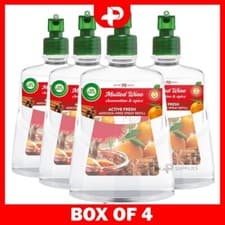 Image of Air Wick Aerosol-Free Automatic Air Freshener Refills Mulled Wine Pack of 4