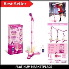 Image of Kids Karaoke Machine with Stand - Engaging Gift for Young Performers