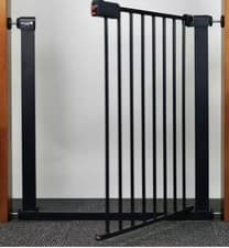 Image of Cuggl Grey Pressure Fit Safety Gate 75x81cm Pet Barrier Stair Doorway for Babies