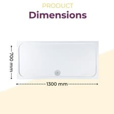 Image of Luxury Slimline Shower Tray 40mm Low Profile Stone Resin Rectangle 42 Sizes