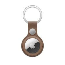 Image of Apple AirTag FineWoven Key Ring - Taupe