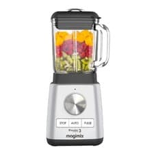 Image of Magimix Blender Power 3 Food Processor Satin Glass Jug 1000W Quiet Mark - 1.2L