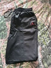 Image of Men’s AIR JORDAN OG Flight Pant LARGE BRED BLACK RED RARE