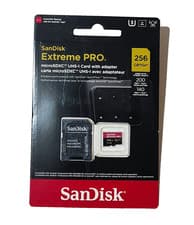 Image of SanDisk Extreme Pro 256GB SDXC UHS-I Memory Card, U3, V30, A2