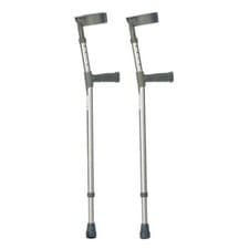 Image of Drive Lightweight Aluminium Forearm Double Adjustable Crutches Walking Aid -...