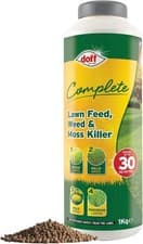Image of Doff Complete Lawn Feed Weed & Moss Killer 1KG GRANULAR FORMULA FOR HEALTHY LAWN