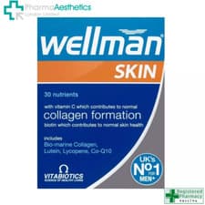 Image of Vitabiotics Wellman Skin 60 Tablets-Contains Nutrients To Support Skin, Hair &Na