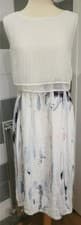 Image of Womens MINT VELVET 'Languid' Sleeveless Midi Dress With Mesh Overlay - Size 16