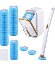 Image of Disposable Toilet Brush with 48 Refills, Wall Mounted Toilet Brush with Holder