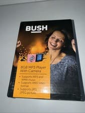 Image of BUSH 8GB MP3 PLAYER WITH CAMERA, SUPPORTS MP3 AND WMA MUSIC NEW.