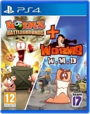 Image of Worms Battlegrounds + Worms WMD Double Pack RE SEALED PS4 PAL Playstation 4