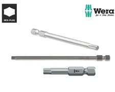 Image of Wera 840/4 Z Hex Plus Extra Tough Screwdriver Bits Hex Bit 50mm 89mm 152mm