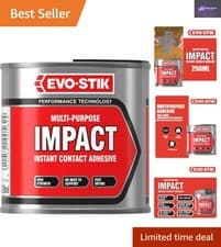 Image of 250ml EVO-STIK Impact Adhesive - Fast Drying, Water-Resistant Multipurpose Glue
