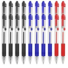 Image of Zebra Z-Grip Retractable Ballpoint Pen 1.0mm Nib Economy Pack of 20