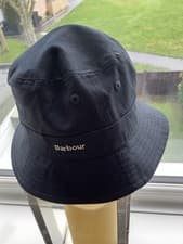 Image of Barbour Olivia Navy Bucket Hat Size M New With Tags