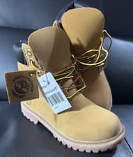 Image of Timberland Women's/hommes 6 In Prem Wheat Boots UK 3,5