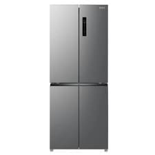 Image of HYE 394L American Fridge Freezer Frost Free 4 Door Slim 70cm Width- Silver