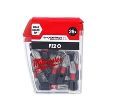 Image of Milwaukee Impact Duty Screwdriver Bits Shockwave 25 Pack MIL472041