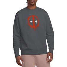 Image of Marvel Deadpool Paint Logo Unisex Sweatshirt S-2XL, Charcoal