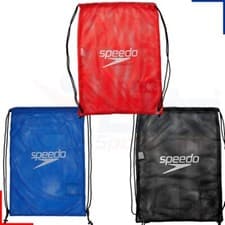Image of Speedo Pool Bag Equipment Mesh Wet Kit Holdall Black, Red or Blue