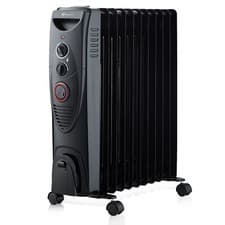 Image of Oil Filled Radiator 2500W Portable 11Fins Electric Heater with Timer Thermostat