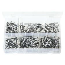 Image of 1x 200 Piece Assorted Sealed Type Rivets Sizes 4.8x10, 12, 14, 16, 18mm Workshop