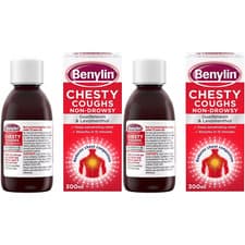 Image of Benylin Chesty Coughs Non-Drowsy 300ml - Pack of 2
