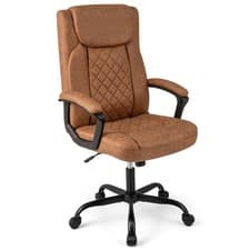 Image of Ergonomic Executive Office Chair High Back Computer Desk Chair Brown