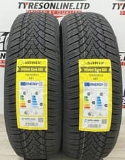 Image of 2 X 185 65 15 SONIX WINTER 185/65R15 88T M+S BRAND NEW TYRES ❄️1856515