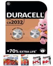 Image of CR2032 Duracell/Panasonic/Energizer Lithium 3V Coin Battery DL2032-Toys Car Key