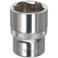 Image of Sealey 3/8" Drive Hexagon WallDrive Socket Metric 16mm