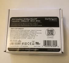 Image of STARTECH MSA COMPLIANT 100 MBPS FIBER SFP TRANSCEIVER 100 BASE ZX SMLC 80km