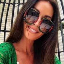 Image of New Gucci GG0106S Gold Green Red green Black Lens Oversize Sunglasses