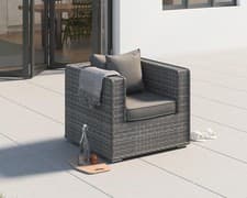 Image of Rattan Direct Ascot Grey Outdoor Garden Armchair RRP £229