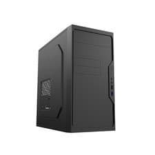 Image of CiT Work Micro-ATX PC Case Compact Budget Home Office Case- Black