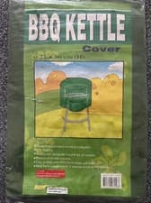 Image of Heavy Duty Round Kettle BBQ Patio Barbecue Grill Smoker Storage Cover
