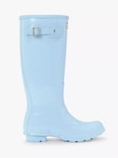Image of HUNTER WELLINGTON BOOTS PALE MINT Original Tall Rubber Turquoise Sizes 4 5 6 7 8