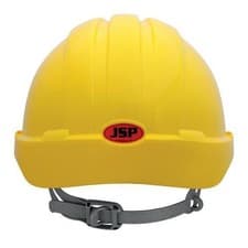 Image of JSP EVO3 Premium Vented Safety Helmet Comfort Liner Standard Peak Yellow
